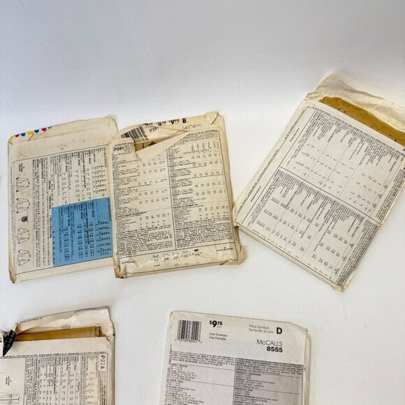 McCalls Lot of 9 Vintage Sewing Patterns 8555 7281 5282 5667 8906 M4826 4735 - Picture 10 of 10